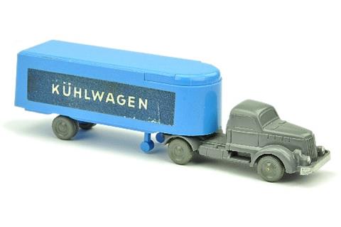 Sattelzug White Kühlwagen, signalblau