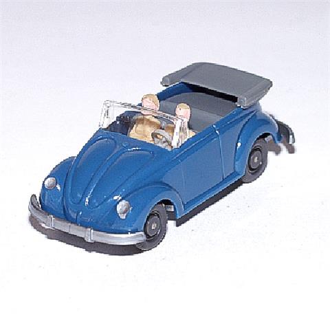 Käfer Cabrio mit Hörnern, azurblau