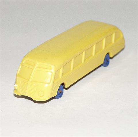 Stromlinienbus, gelb (Räder blau)