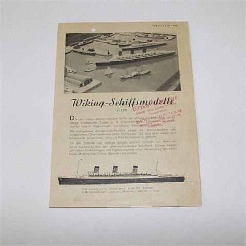 Schiffs-Preisliste 1949