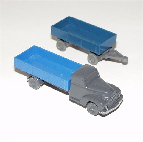 Ford mit Anhänger, d'-basaltgrau/himmelblau