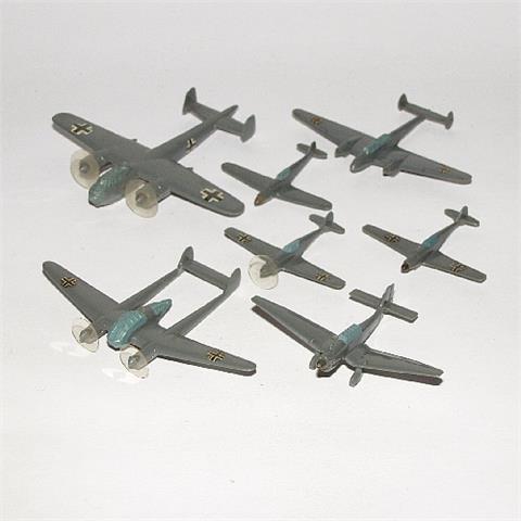 Konvolut 7 deutsche Flugzeuge (Vorkrieg)
