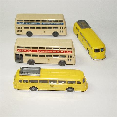 Konvolut 4 Busse der 60er Jahre