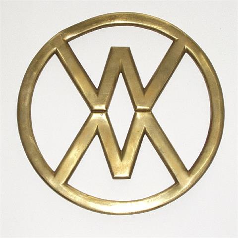 WM-Symbol aus Messing (für VW T1-Originale)