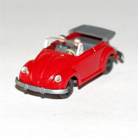 Käfer Cabrio mit Hörnern, rot