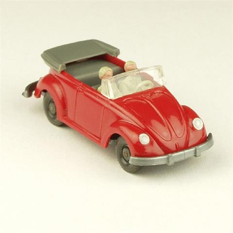 VW Käfer Cabrio mit Hörnern, rot