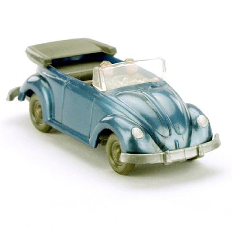 Käfer Cabrio mit Hörnern, blaumetallic