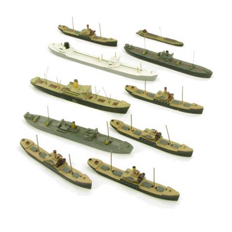 Konvolut 10 Frachtschiffe (Nachkrieg)