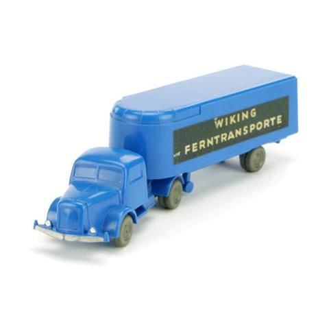 Sattelzug Henschel Ferntransporte, himmelblau
