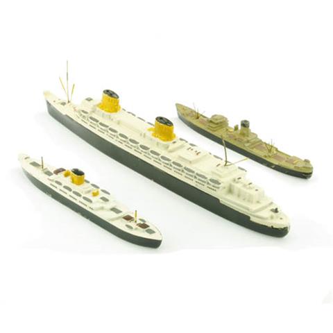 Konvolut 3 Passagierschiffe (2.Wahl)