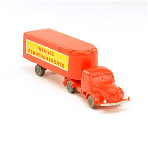 Sattelzug Henschel Ferntransporte, orangerot