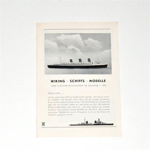 Schiffs-Preisliste (um 1958)
