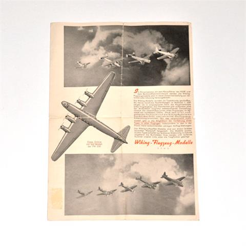 Flugzeug-Preisliste um 1942
