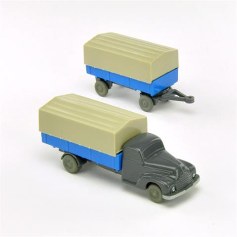 Pritschen-Lastzug Ford, d'-basaltgrau/himmelblau