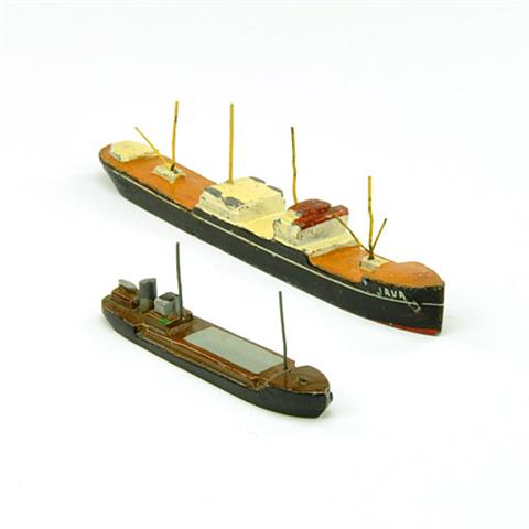 Konvolut 2 Schiffsmodelle (um 1934)