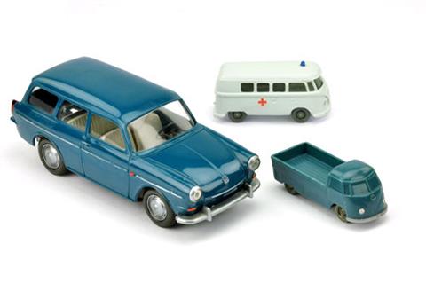 Konvolut 3 VW-PKW der 60er Jahre