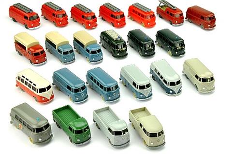 Konvolut 23 VW-Busse der 60er Jahre