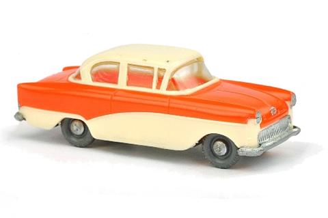 V 83- Opel Rekord 1958, perlweiß/orange