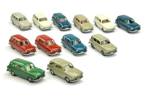 Konvolut 12 VW Variant der 60er/70er Jahre