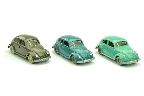 Konvolut 3 VW Käfer der 60er Jahre