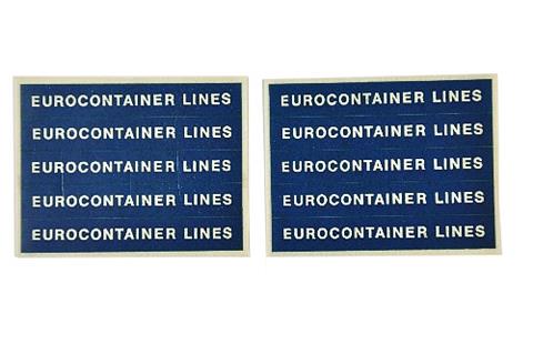 Restposten Aufkleber "Eurocontainer Lines"