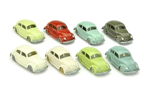 Konvolut 8 VW Käfer (Typ 5) der 60er Jahre