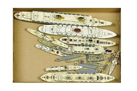Konvolut 17 Passagierschiffe (um 1950)