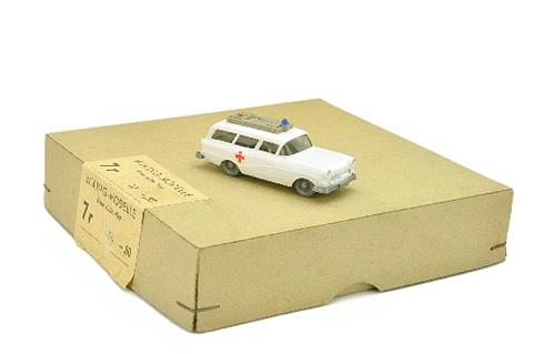Händlerkarton mit Opel Caravan Rotkreuz (7r)