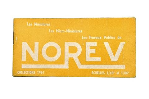 Norev - Preisliste 1961