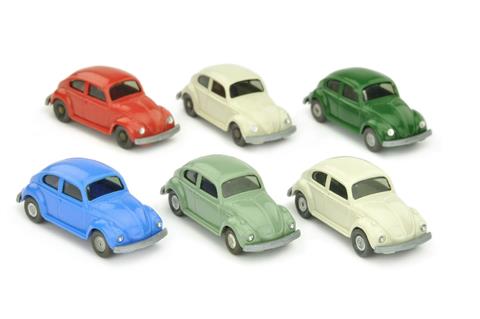 Konvolut 6 VW Käfer (Typ 6) der 70er Jahre