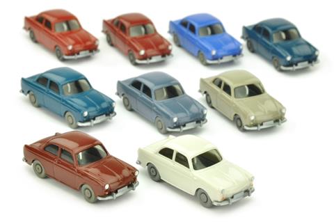 Konvolut 9 VW 1500 Stufenheck der 60er Jahre