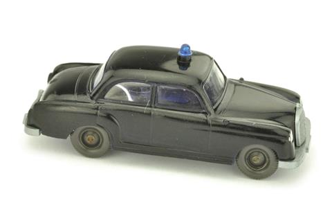 Polizeiwagen Mercedes 180, schwarz (mit Sockel)