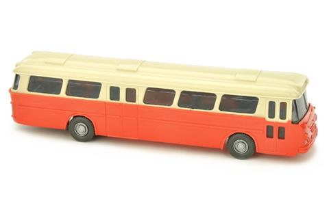 Autobus Senator, hellelfenbein/orangerot