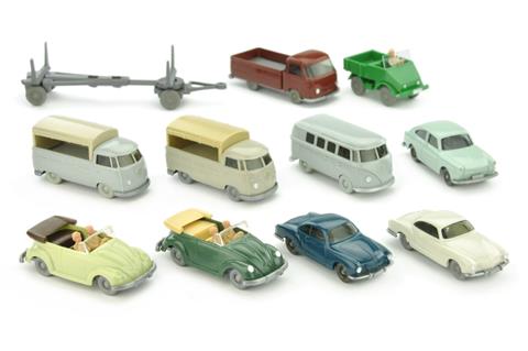Konvolut 11 Modelle der 1950er/60er Jahre