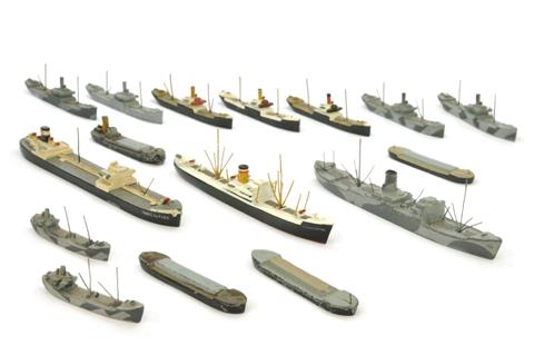 Konvolut 16 Frachtschiffe (Vorkrieg)