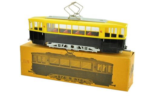 SIKU - (V 40) Straßenbahn, gelb/schwarz (im Ork)