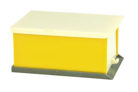 PKW-Garage, cremeweiß/gelb