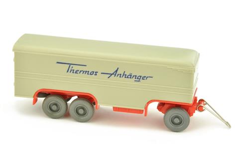 Thermos-Anhänger, hellgelbgrau/orangerot