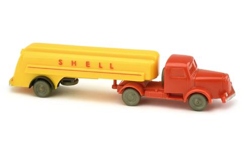 Shell-Tanksattelzug Henschel, orangerot