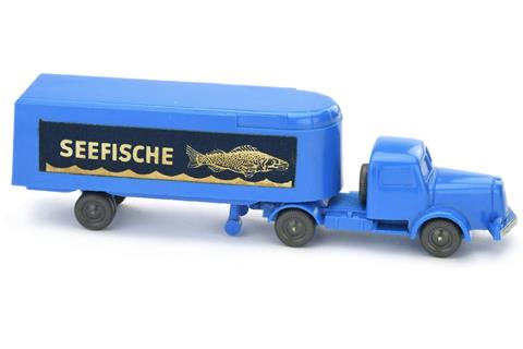 Sattelzug Henschel Seefische, himmelblau