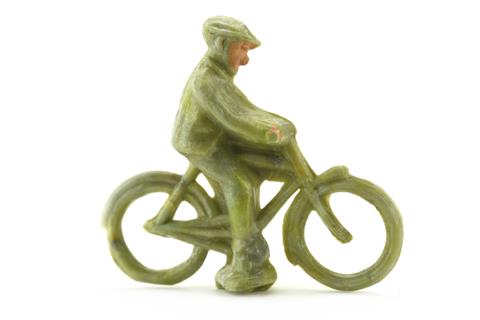 Radfahrer (männlich), misch-gelbgrün