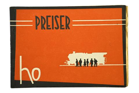 Preiser - Katalog mit Preisliste 1958