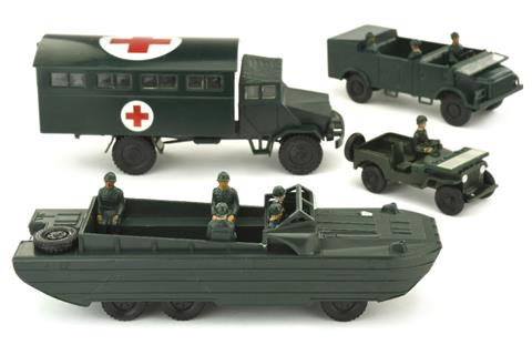 SIKU - Konvolut 4 Militär-Fahrzeuge
