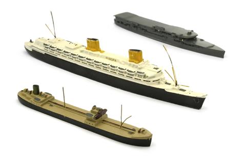 Konvolut 3 Schiffe (um 1950)