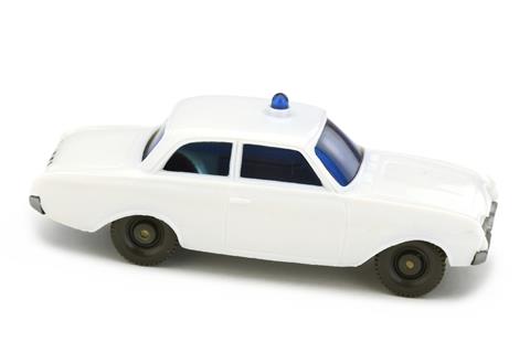 Polizeiwagen Ford Badewanne, altweiß