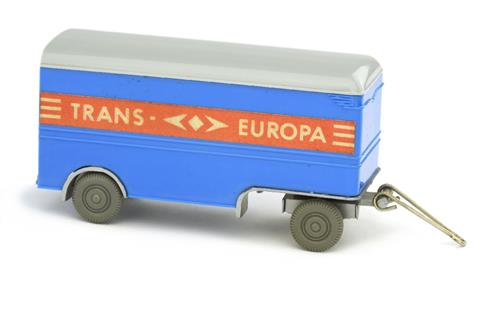 Möbelanhänger Trans Europa, himmelblau