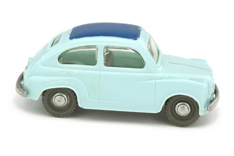 SIKU - (V 49) Fiat 600, wässrigblau/blau
