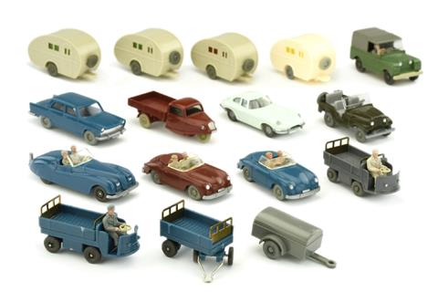 Konvolut 16 Fahrzeuge der 1960er Jahre