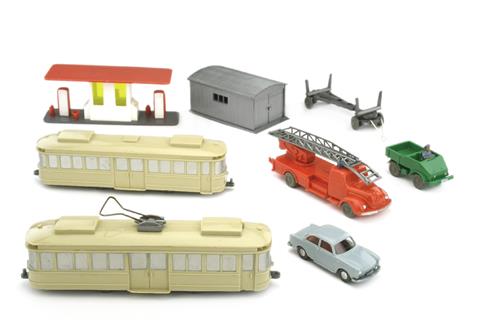 Konvolut 8 Modelle der 1950er bis 70er Jahre