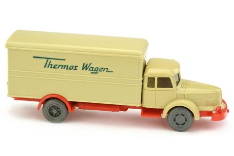 Thermos-Wagen Krupp, grünbeige/orangerot